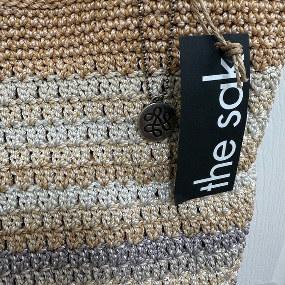 NWT The Sak Casual Sandstone Classic Crochet Tote Bag - Picture 2 of 5